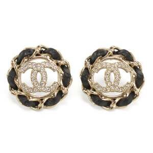 Chanel Cc Logo Earrings Gold-Tone Metal #313691C99B